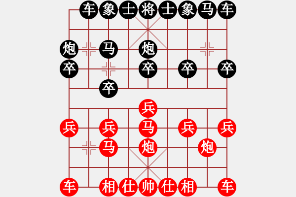 象棋棋譜圖片：貪兵丟車 潰不成軍：菩提樹[1298819828] -VS- 三臺怪手[1127175411] - 步數：10 