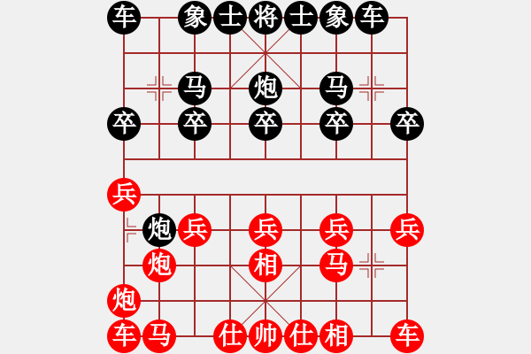 象棋棋譜圖片：雨中漫步[461923449] -VS- ◤∷人間戰(zhàn)神∷◥[2849254017] - 步數(shù)：10 