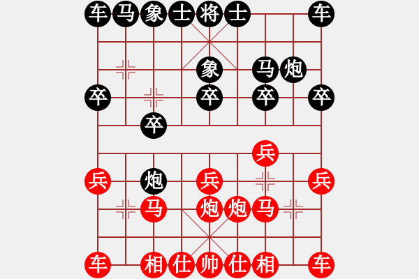 象棋棋譜圖片：南方科技[38703324] -VS- 棋劍直指三萬里[691385078] - 步數(shù)：10 