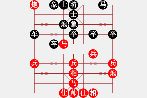 象棋棋譜圖片：livermore(5段)-負(fù)-邯鄲索飛(4段)次序 加強的局面 - 步數(shù)：40 