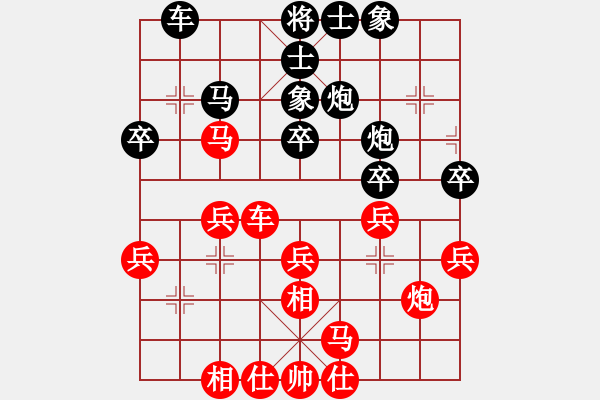 象棋棋譜圖片：benshi(8星)-負(fù)-zeroa(6星) - 步數(shù)：30 