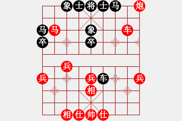 象棋棋譜圖片：朱偉頻     先勝 李超       - 步數(shù)：40 