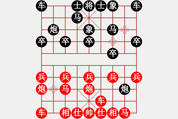 象棋棋譜圖片：162局 B00- 中炮局-BugChess Plus 19-07-08 x64(18層) (先和 - 步數(shù)：10 