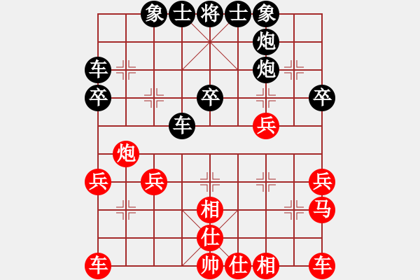 象棋棋譜圖片：2023.5.21.21后負超時卒底炮 - 步數(shù)：30 