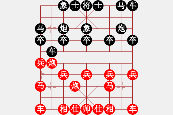 象棋棋譜圖片：過(guò)宮炮：巡河炮擊勝青蛙爸爸 - 步數(shù)：10 