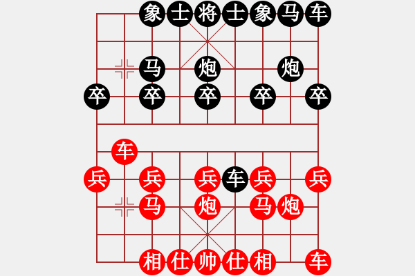 象棋棋譜圖片：[14級(jí)]獨(dú)孤求敗 先和 [13級(jí)]浩軒爺 - 步數(shù)：10 