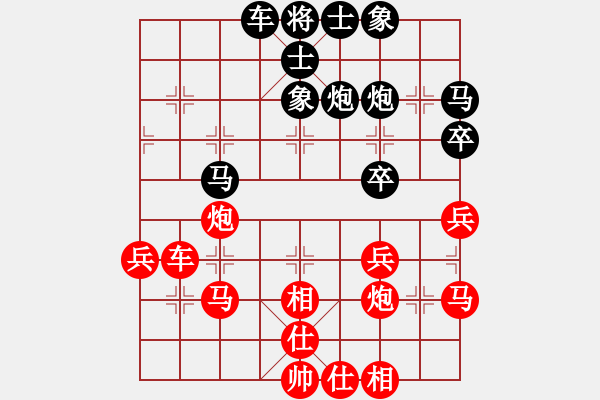 象棋棋譜圖片：‖棋家軍‖[474177218]臭 -VS- 老當(dāng)益壯[1929837459] - 步數(shù)：40 