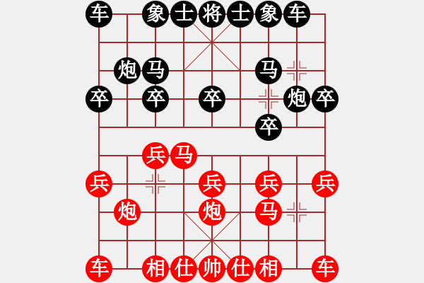 象棋棋谱图片：张培田 先胜 273984260(2009-9-24) - 步数：10 