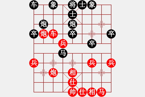 象棋棋譜圖片：電腦分析 對(duì)兵局 - 步數(shù)：29 