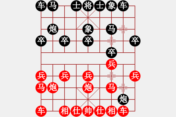 象棋棋譜圖片：2021.3.24.11閑來象棋評測先勝中炮進三兵對左炮壓車 - 步數(shù)：10 