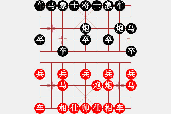 象棋棋譜圖片：★棋壇尊者★[407612993] -VS- 黑米[1299773946] - 步數(shù)：10 