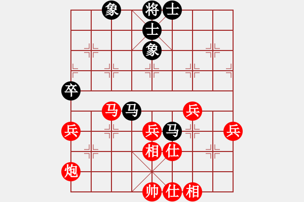 象棋棋譜圖片：︻ ▇◤[1242800400] -VS- 吳百萬[1260861941] - 步數(shù)：60 