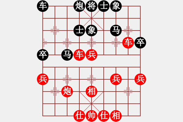 象棋棋譜圖片：獨孤弈客(天帝)-和-去棋中論壇(日帥) - 步數(shù)：40 