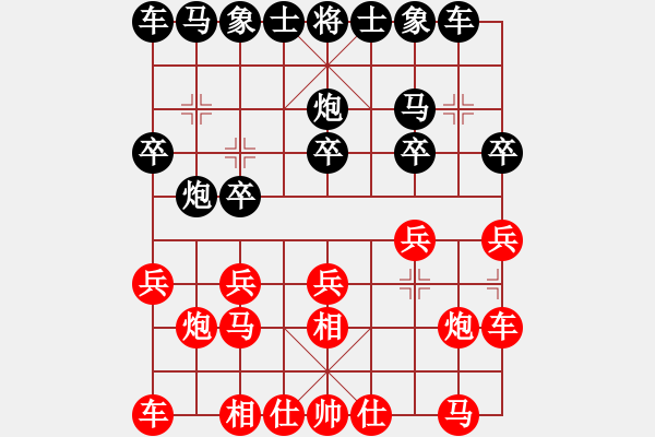 象棋棋譜圖片：閑士閑事(5段)-負(fù)-棋中喜(2段) - 步數(shù)：10 