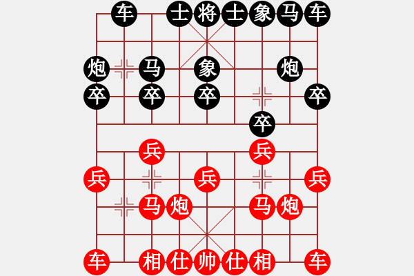 象棋棋谱图片：常灯先和张明——2023.3.12弈于商贸城A - 步数：10 