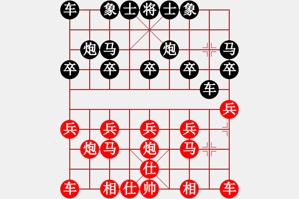 象棋棋譜圖片：2576817(王) 和 3083232(草民) - 步數(shù)：10 