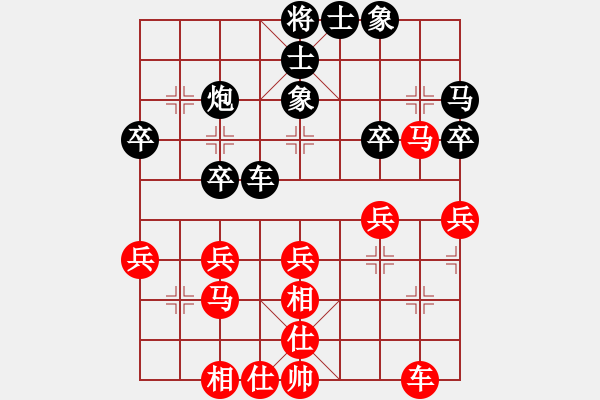 象棋棋譜圖片：2576817(王) 和 3083232(草民) - 步數(shù)：40 