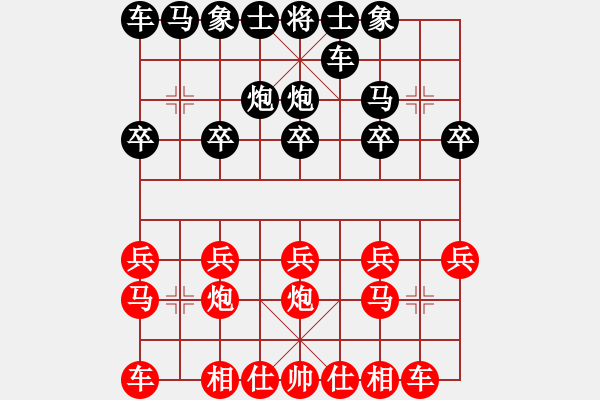 象棋棋谱图片：武汉局熊艳VS武汉局柳静 - 步数：10 