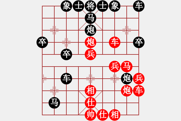 象棋棋譜圖片：同城游·永不保羅業(yè)余1-6級先負(fù)浩軒爺5-5級2018·3·27 - 步數(shù)：40 