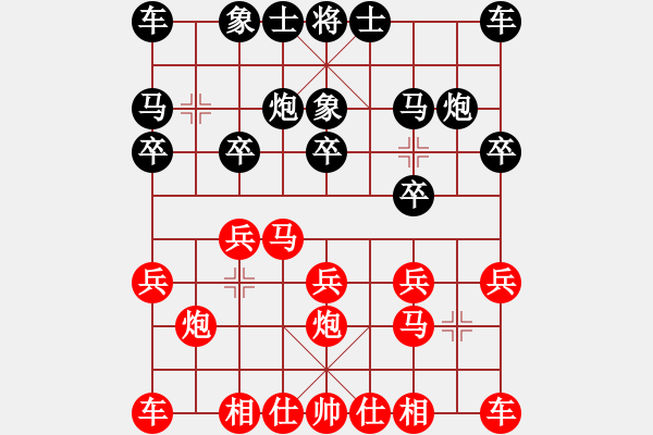 象棋棋譜圖片：▄︻┻═┳ 一[403149538] -VS- 車水馬龍[987884610] - 步數(shù)：10 