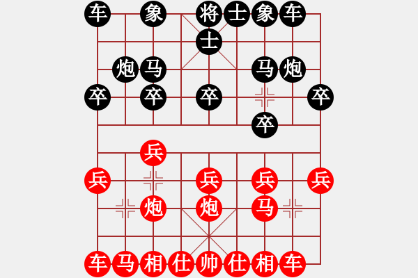 象棋棋譜圖片：業(yè)九一 負(fù) 昆侖 C68 五七炮互進(jìn)七兵對(duì)屏風(fēng)馬 左馬盤河飛刀 - 步數(shù)：10 