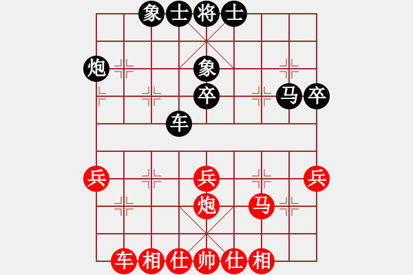 象棋棋譜圖片：江西省張海鑫 先勝 純?nèi)讼缕?- 步數(shù)：40 