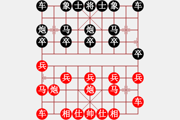 象棋棋譜圖片：橫才俊儒[292832991] -VS- 新人上網(wǎng)[1508014632] - 步數(shù)：10 