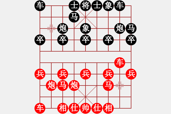 象棋棋譜圖片：2014年第4屆柳市杯象棋賽第1輪第57臺(tái)甌海袁建雄先負(fù)樂清阮全法布局 - 步數(shù)：10 