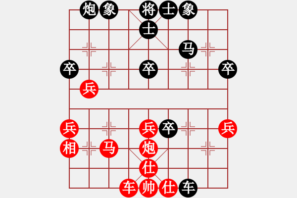 象棋棋譜圖片：一線之間[2633993492] -VS- 你つ在我夠不到的々[946068843] - 步數(shù)：40 