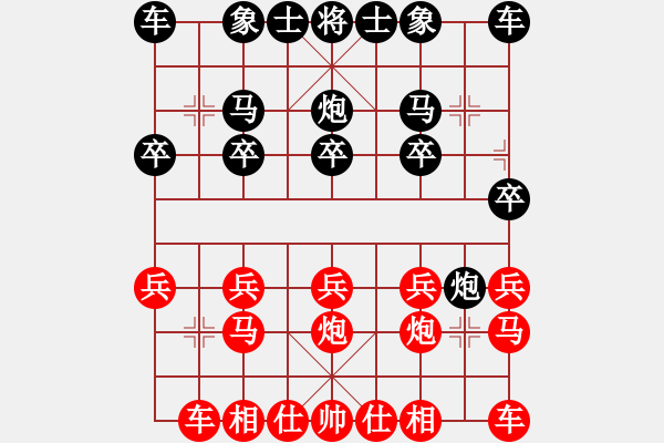 象棋棋譜圖片：吾噯☆dぷe禰[紅] -VS- 荷蕩棋君[黑] - 步數(shù)：10 