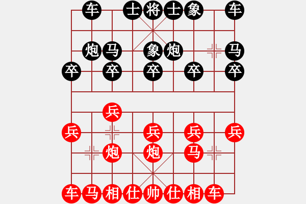 象棋棋谱图片：张旒十 先和 沈志华 - 步数：10 