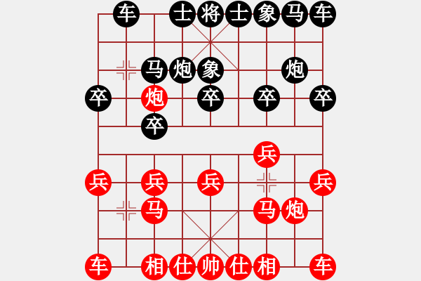 象棋棋譜圖片：風云萬年[紅] -VS- 博奕無雙[黑] - 步數(shù)：10 