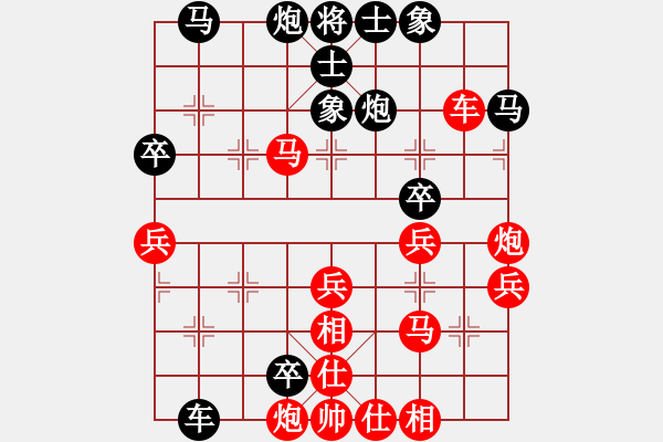 象棋棋譜圖片：sxxtxxxccc(7星)-負(fù)-聯(lián)盟神龍(6星) - 步數(shù)：50 