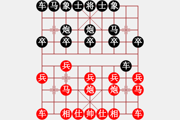 象棋棋谱图片：薛博豪 先胜 lxt - 步数：10 