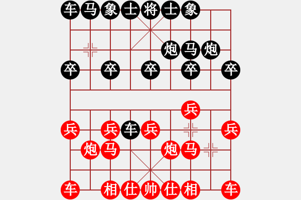 象棋棋譜圖片：不平(月將)-和-佳佳象棋柒(8段) - 步數(shù)：10 