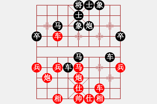 象棋棋譜圖片：月亮妹妹(2段)-和-寶坻大刀(9段) - 步數(shù)：40 