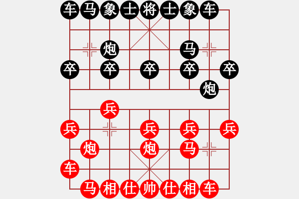 象棋棋譜圖片：‖棋家軍‖皎月[2739506104] -VS- 奔跑的稻草人[297551269] - 步數(shù)：10 