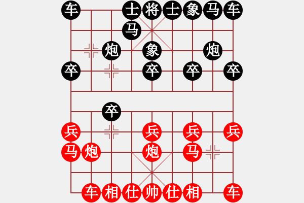 象棋棋譜圖片：付金請醉 (先勝) 象棋巫師(特級大師). - 步數(shù)：10 