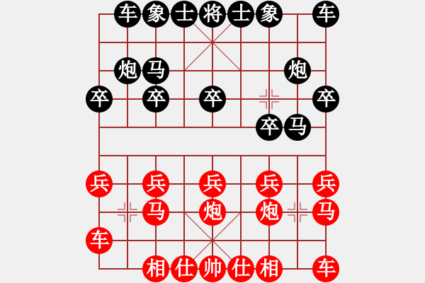 象棋棋譜圖片： 奔騰の芯[342544522](業(yè)余五級(jí)) 負(fù) 黃繼光堵機(jī)槍[-](業(yè)余五級(jí)) - 步數(shù)：10 