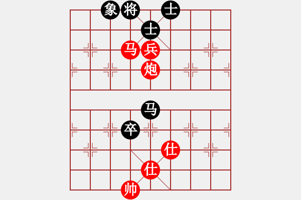 象棋棋谱图片：过宫炮对单提马 - 步数：170 