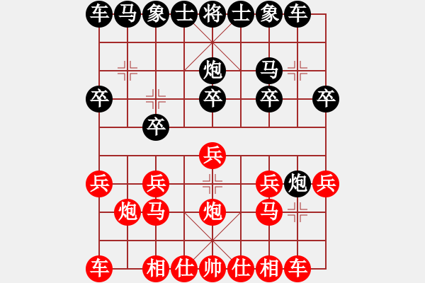 象棋棋譜圖片：網(wǎng)友中炮負(fù)楊明上左馬（94） - 步數(shù)：10 