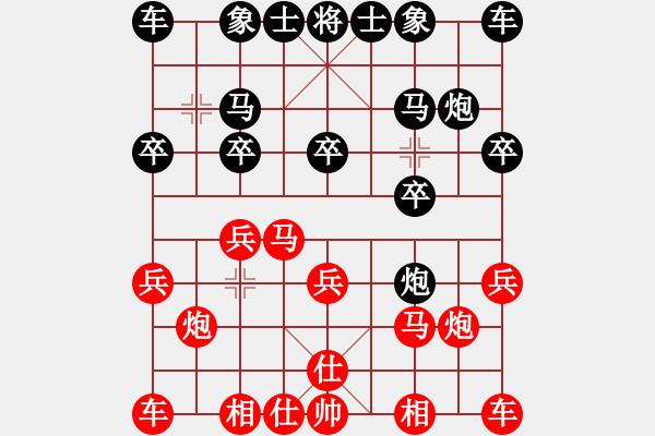 象棋棋譜圖片：省農(nóng)林水氣周國良（和）貴州鐵路黃明昌 - 步數(shù)：10 