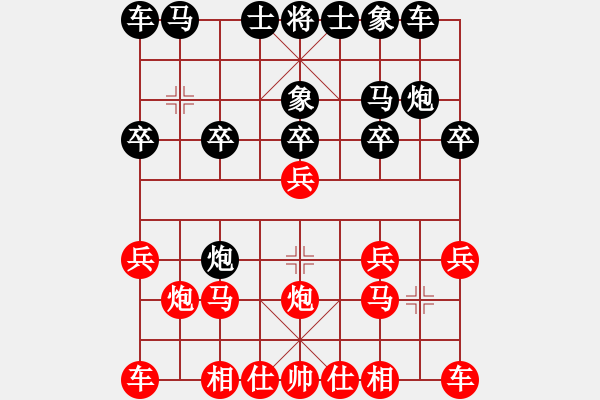 象棋棋譜圖片：碾壓取勝：三臺(tái)怪手[1127175411] -VS- 大漠孤煙[809009055] - 步數(shù)：10 