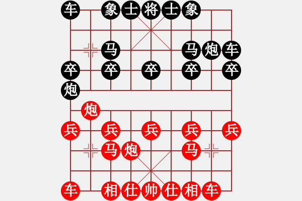 象棋棋譜圖片：1484局 A60- 過(guò)宮炮局-小蟲(chóng)引擎23層(先勝)天天Ai1-2 - 步數(shù)：10 