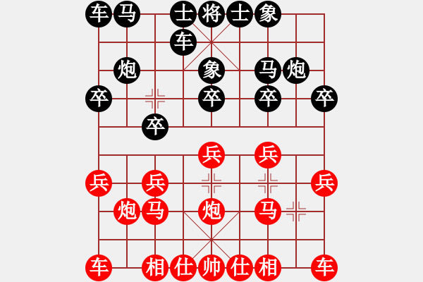 象棋棋谱图片：杭州市棋类协会 杨世哲 胜 济南历城棋协队 王新光 - 步数：10 