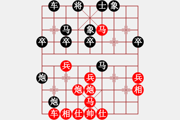 象棋棋譜圖片：我是神經(jīng)病(8段)-勝-地獄使者(9段) - 步數(shù)：40 