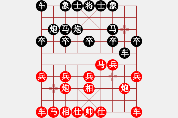 象棋棋譜圖片：魚網(wǎng)(5段)-和-全攻全守(月將) - 步數(shù)：10 