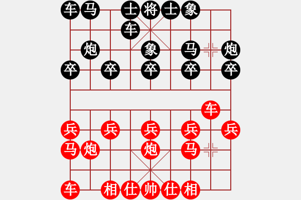 象棋棋譜圖片：《學(xué)習(xí)大師后手》邊炮橫車屏風(fēng)馬破中炮右車巡河邊馬卸中炮 - 步數(shù)：10 