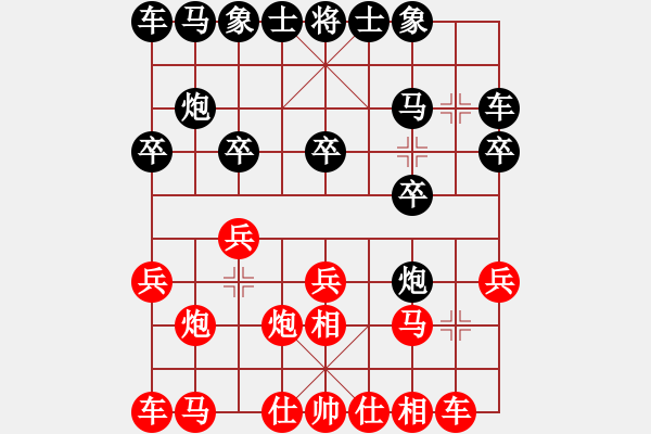 象棋棋譜圖片：水瓶座卡妙(9段)-和-大便研究家(5段) - 步數(shù)：10 