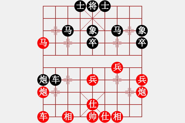 象棋棋譜圖片：虹口油豆腐 先負 南匯顧華平 順炮兩頭蛇 第2盤 - 步數(shù)：40 